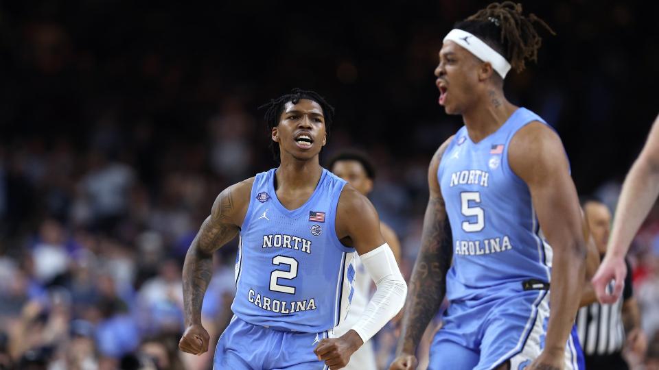 Caleb Love (left) and Armando Bacot (right)