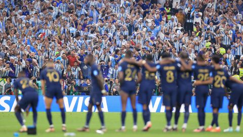 Argentina fans played their part by pilling pressure on the French penalty takers.