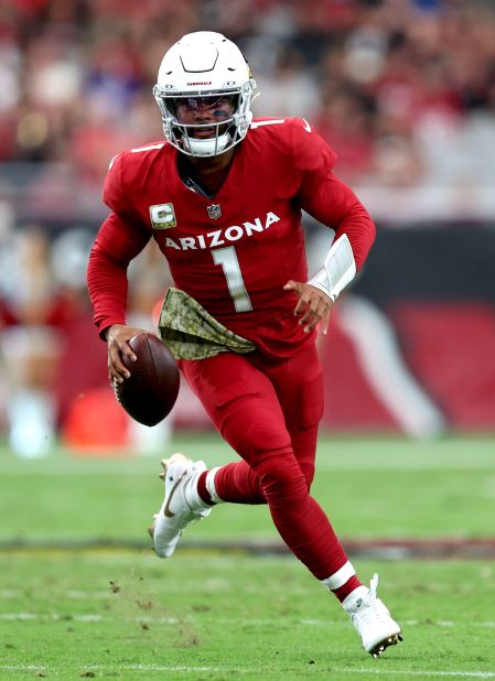 Arizona Cardinals quarterback Kyler Murray runs the ball during the Cardinals' 25-23 victory over the Atlanta Falcons. It was Murray's first game back in action after being <a href=