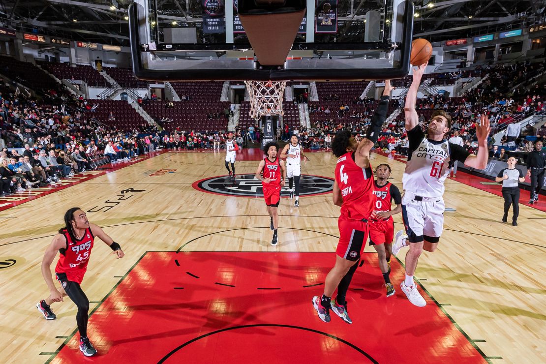 Spencer's first G-League venture saw him play for the Capital City Go-Go.