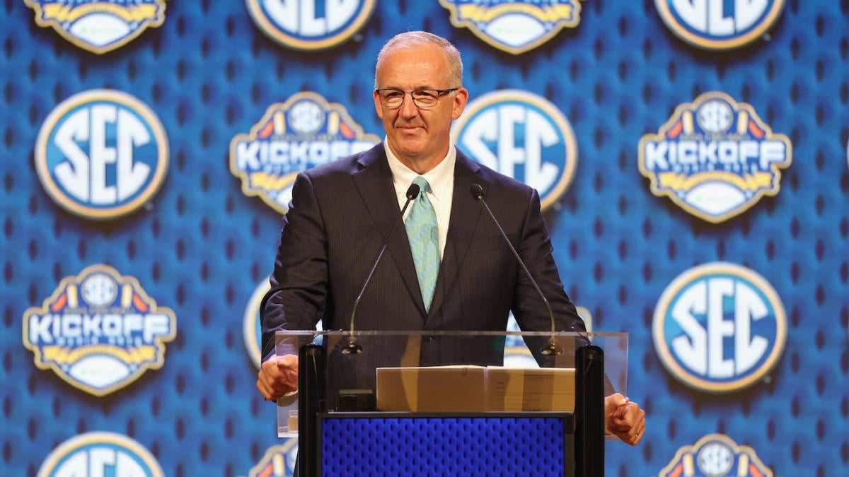 2024 SEC Media Days Greg Sankey preaches stability of league as chaos reigns across college