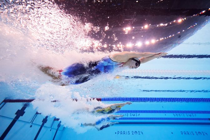 US swimmer Katie Ledecky competes in the 800-meter freestyle final on Saturday, August 3. <a href=