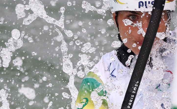 Australia's Jessica Fox competes in kayak single heats on July 27.