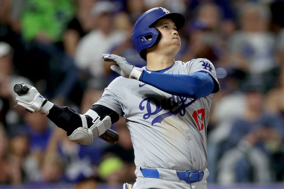 Shohei Ohtani continues his incredible season for the Los Angeles Dodgers.