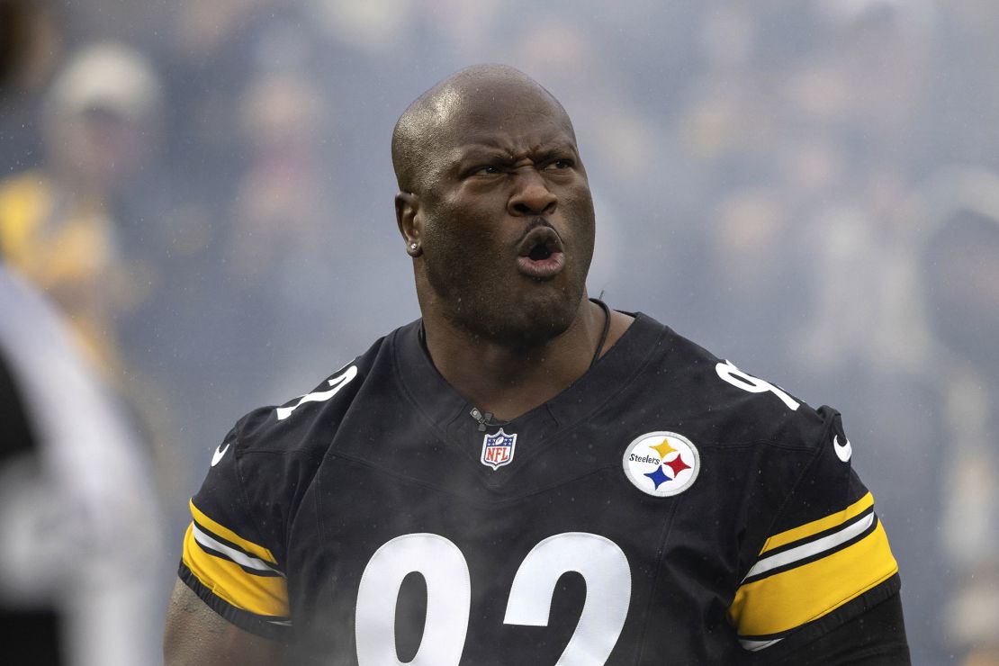 Harrison won two Super Bowl rings with the Pittsburgh Steelers.