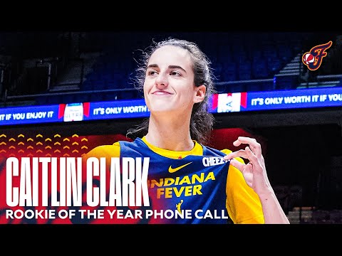 Video Caitlin Clark Receives Rookie of the Year Phone Call | Indiana Fever