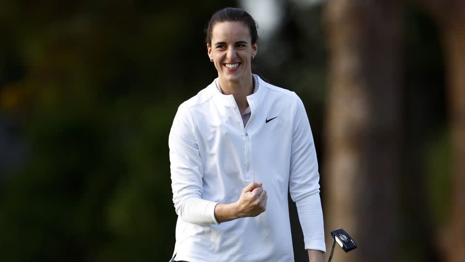 Clark had a topsy-turvy round but impressed with her putting and approach shots. - Douglas P. DeFelice/Getty Images